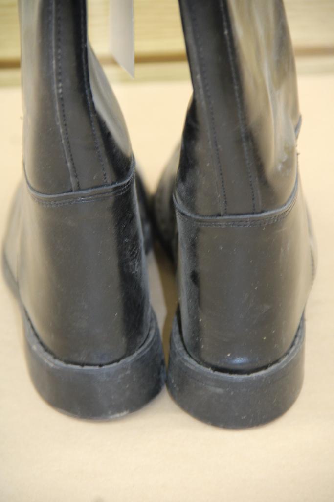 Cat's Paw Black Leather Riding Boots Size 6
