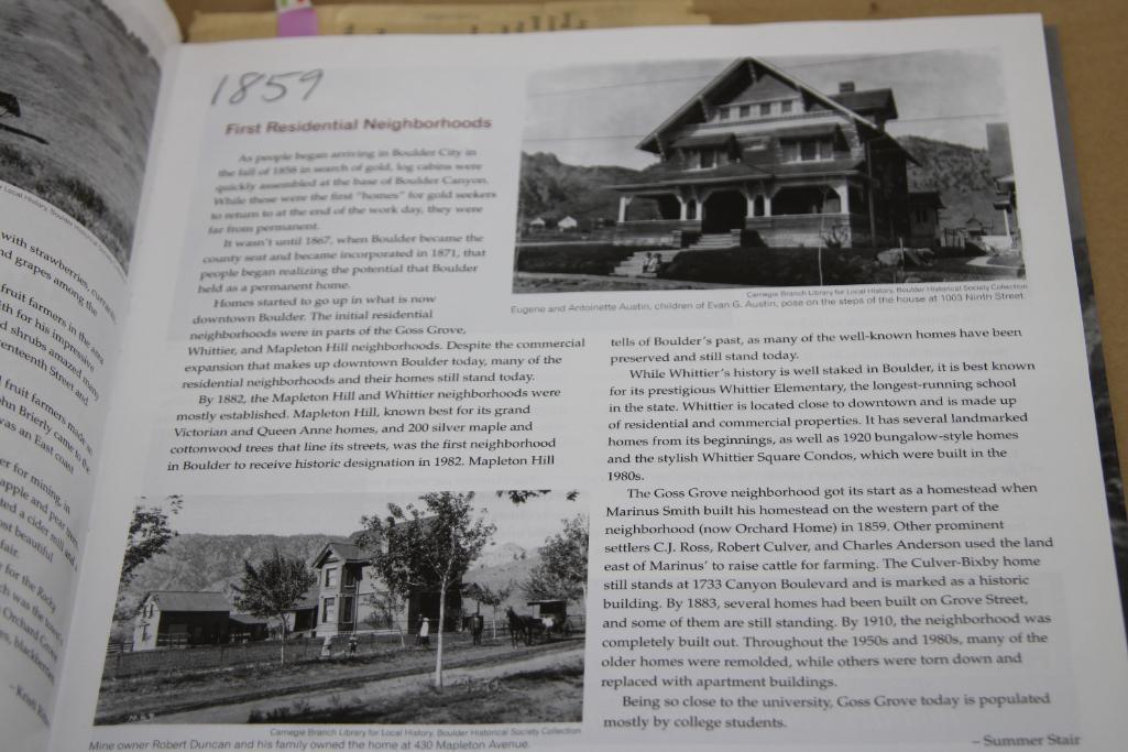 Boulder County History and Colorado History Books