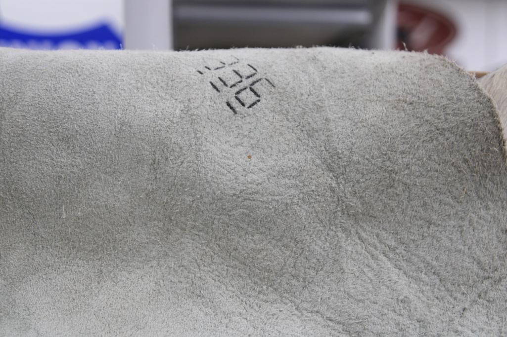 Auburn and White Spotted Cow Hide
