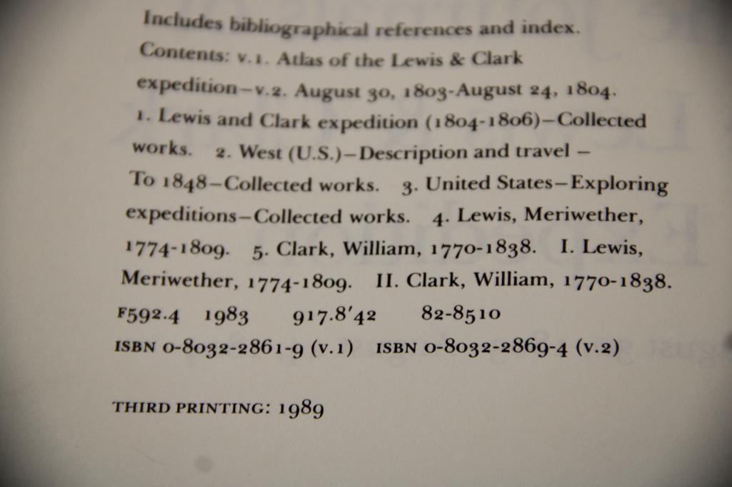 Five Volumes The Journals of the Lewis and Clark Expedition