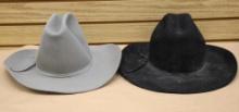 Pair of Beaver Western Hats from Cattlemen's and Hatters