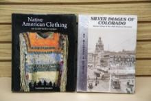 Native American Clothing Photo History Book and Signed Silver Images of Colorado
