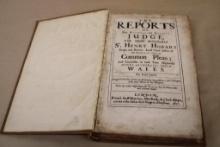 Hardcover Volume of The Reports of Sir Henry Hobart, Third Edition 1671