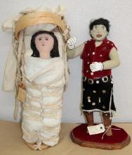 Pair of Navajo-Made Dolls
