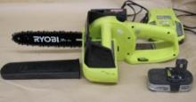 Ryobi 10" Cordless Chainsaw with Battery and Charger