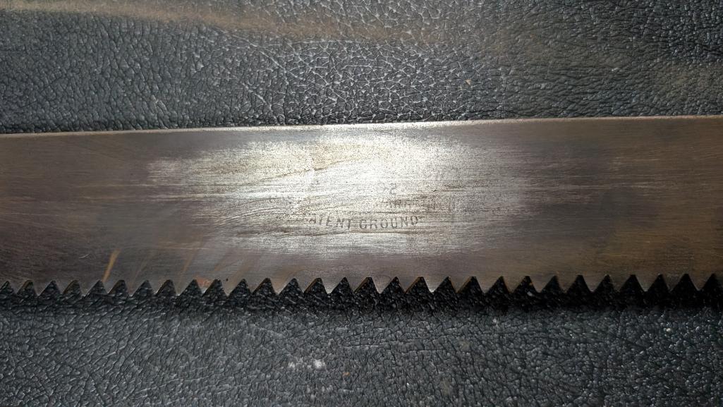 Antique Buck Saw and Double Handled Saws