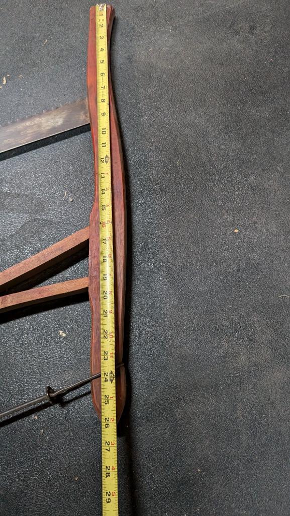 Antique Buck Saw and Double Handled Saws
