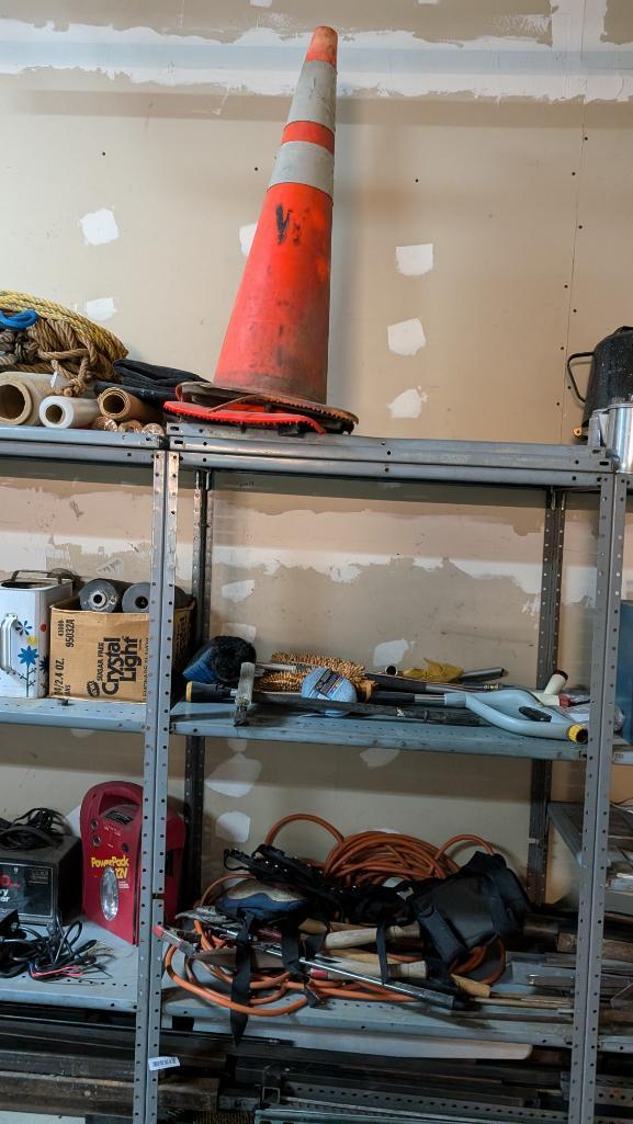 Contents of Bay 1 Metal Shelves