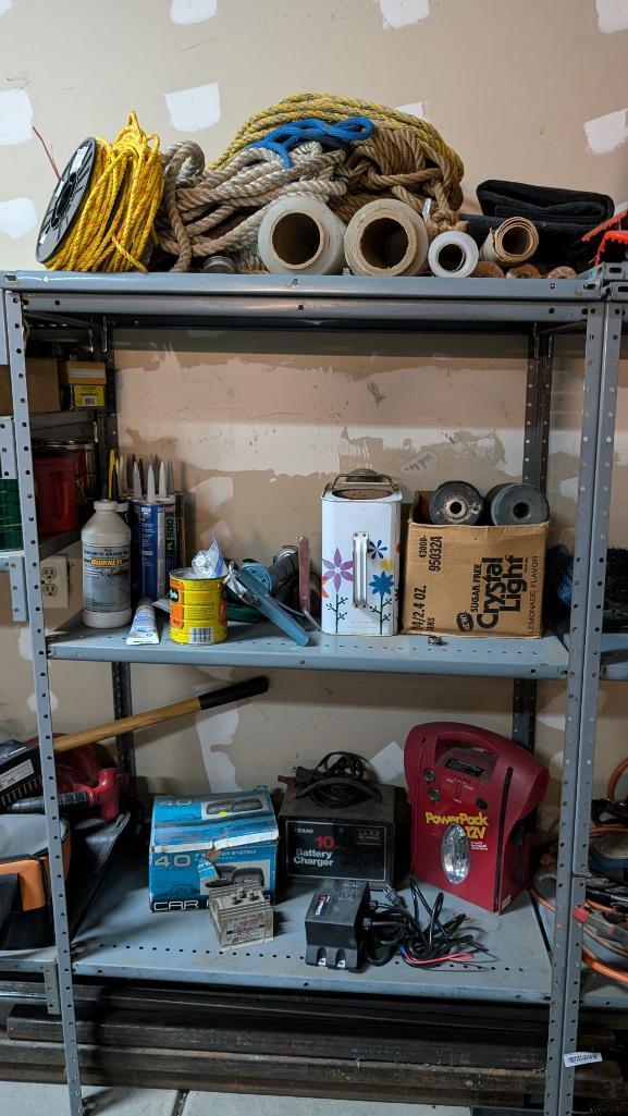 Contents of Bay 1 Metal Shelves
