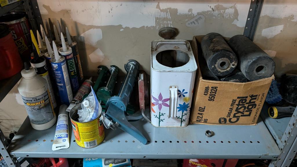 Contents of Bay 1 Metal Shelves