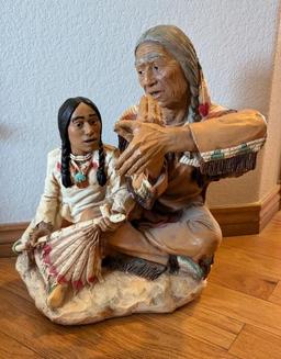1986 Elder and Child by Universal Statuary Corp