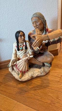 1986 Elder and Child by Universal Statuary Corp