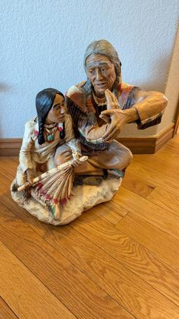 1986 Elder and Child by Universal Statuary Corp