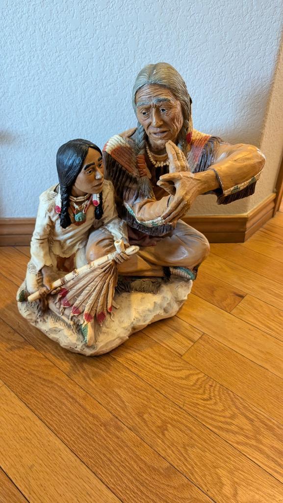 1986 Elder and Child by Universal Statuary Corp