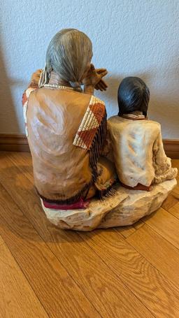1986 Elder and Child by Universal Statuary Corp