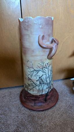 Dolphin with Calf by John Perry and African Vase