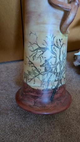 Dolphin with Calf by John Perry and African Vase