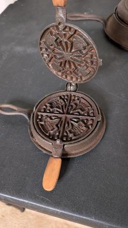 EC Simmons Keen Kutter Waffle Iron and Mini