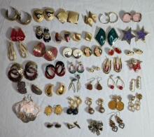 Gold Tone Earring Assortment