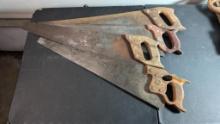 Disston and Atkins Wood Handle Saws