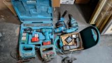 Makita and Bosch Power Tool Assortment