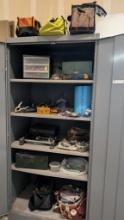 Metal Cabinet and Contents