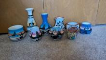 Mixed Tribe Hand Painted Pottery