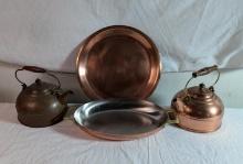 Copper Revere Ware Assortment