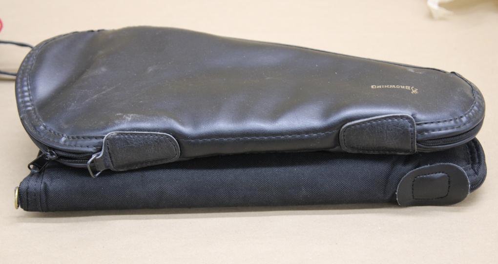 Two Browning Zip Handgun Cases