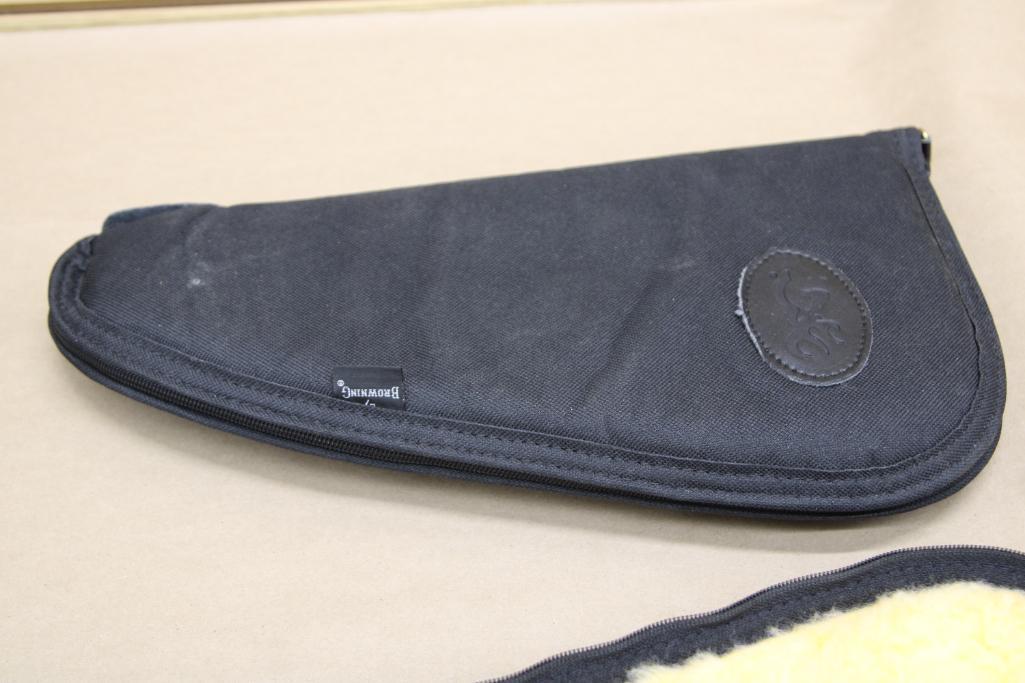 Two Browning Zip Handgun Cases