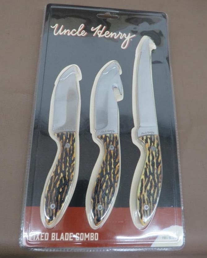 Uncle Henry Fixed Blade Piggyback Hunting Knife Set