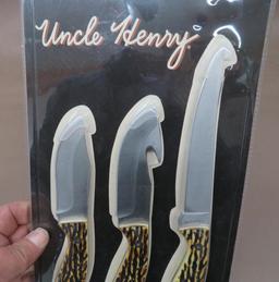 Uncle Henry Fixed Blade Piggyback Hunting Knife Set