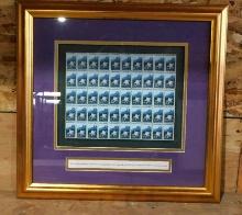 Columbine Stamp Sheet In Frame
