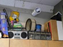 Items On Top Of Cabinet Unit In Small Shop