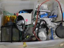 Tub of Electrical items