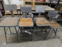 Shop Stools & Shelf Unit