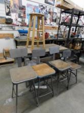 Shop Stools & Shelf Unit