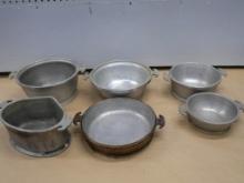 Six Pieces of Guardian Aluminum Ware