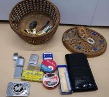 Lighters, Tins & Belt Buckle