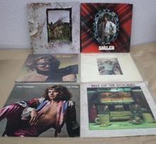 Six Great Classic 12" Vinyl Records Including Zeppelin, Rod Stewart, and More