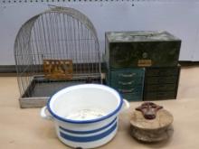 Hendry Bird Cage & Metal Boxes