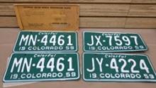 1959 Colorado License Plates