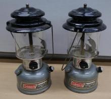 Two Coleman model 295 Power House Lanterns