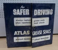 Atlas Grease Seals Vintage Shop Cabinet!