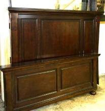 Dark Wood Queen Size Bed