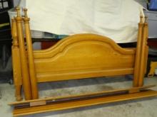King Size Four Post Bed with Rails