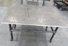 Aluminum Rolling Shop Table