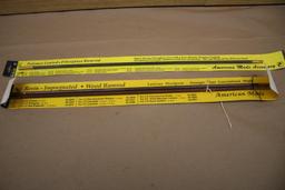 New in Packaging Fiberglass and Impregnated Wood Ramrods and One Out of Packaging