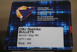 CMJ Restrike Bullets 9mm RN Bullets for Reloading
