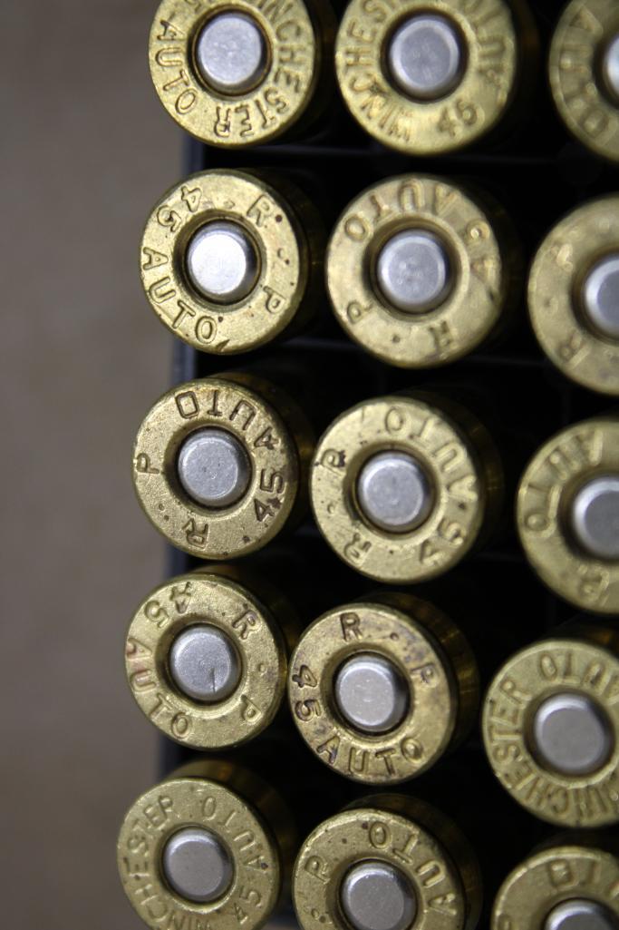 150 Rounds Reloaded 45 ACP Ammunition